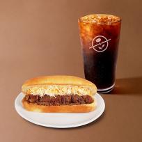 커피빈  모짜렐라 불고기 샌드위치 + 아메리카노 (S)